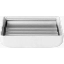 UltraMint Şık Beyaz Sabunluk, Modern ve Zarif Tasarım, Mutfak ve Banyo Için