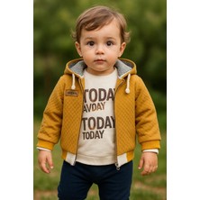 Hazego Erkek Bebek Today Baskılı Yağmurluk 3'lü Takım