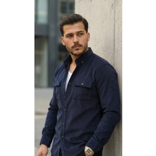 Başak Collection Erkek Kadife Desen Pamuklu Gömlek