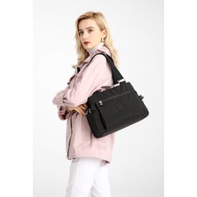 Smart Bags Krinkıl Kumaş Omuz Çantası BC 1125 - Siyah