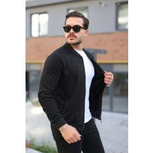 Başak Collection Erkek Scuba Süet Kumaş Bomber Hırka