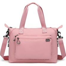 Smart Bags Ekstra Hafif Kumaş Günlük Kadın Omuz Çantası BC 3139 - Pudra