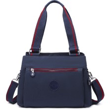 Smart Bags Krinkıl Kumaş Omuz Çantası BC 1125 - Lacivert