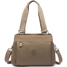 Smart Bags Krinkıl Kumaş Omuz Çantası BC 1125 - Açık Kahve