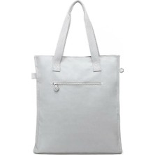 Smart Bags Büyük Boy Krinkıl Kumaş Omuz Çantası BC 3076 - Açık Gri