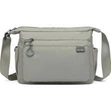Smart Bags Ekstra Hafif Kumaş Postacı Çantası BC 3146 - Açık Gri