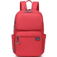 Smart Bags Extra Hafif Kumaş Uniseks Sırt Çantası BC 3142 - Kırmızı
