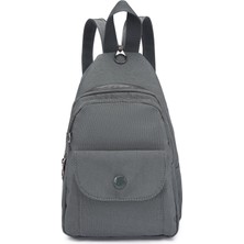 Smart Bags Krinkıl Kumaş Kadın Sırt Ve Göğüs Çantası BC 1237 - Koyu Yeşil