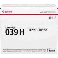 Canon Crg-039H Bk Siyah Orijinal Toner I-Sensys Lbp352İ, Lbp351İ