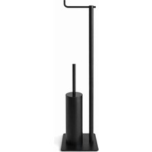 UltraMint Paslanmaz Çelik Klozet Fırçalı Ayaklı Seti, Şık ve Kullanışlı Tasarım