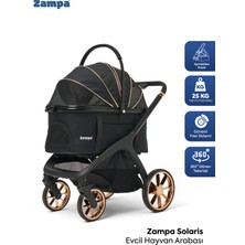 Zampa Solaris Kedi & Köpek Arabası Siyah