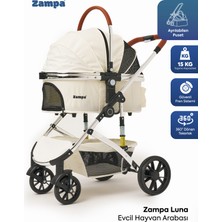 Zampa Luna Kedi & Köpek Arabası Beyaz