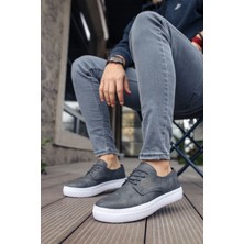 Zapatos CH005 Pıttı Erkek Günlük Bağcıklı Cilt Klasik Ayakkabı Cbt - Antrasit