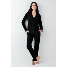 Kocabey Pierre Cardin 9115-S Kadın Uzun Kol Pijama Takımı