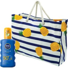 Braventa Collection Sun Spf 50+ Koruma & Nem Nemlendirici Güneş Kremi Sprey 200 ml + Plaj Çantası