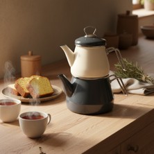 Bambum Lumino Emaye Çaydanlık Gri