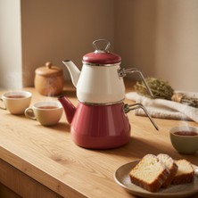 Bambum Lumino Emaye Çaydanlık Pembe