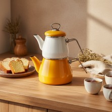 Bambum Lumino Emaye Çaydanlık Hardal