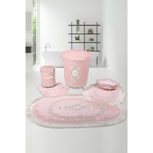 UltraMint Şık 6 Parça Çeyizlik Banyo ve Çamaşır Seti, Temizlik ve Dekorasyon Için