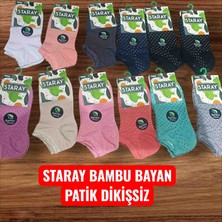 Staray Bambu Bayan Patik Dikişsiz 6 Adet