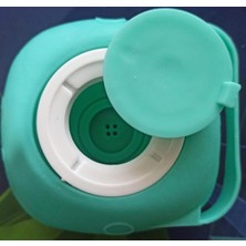 Braventa Collection Duş Jeli, Şampuan, Sıvı Sabun Vb. Sıvı Hazneli, Yumuşak Silikonlu, Silikon Yıkama Kesesi (Yeşil)