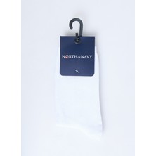 North Of Navy Beyaz Kadın Soket Çorap K-Soket.