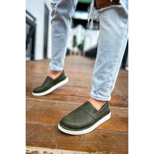Zapatos CH091 Brecon Erkek Günlük Bağcıksız Cilt Klasik Ayakkabı Cbt - Haki