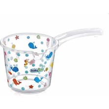 Braventa Collection Babyjem Bebek Banyo Maşrapası Şeffaf Desenli, Pembe