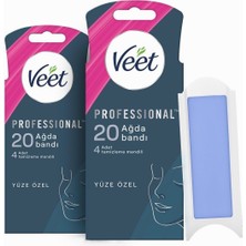 Braventa Collection Professional Hassas Ciltler Için Yüz Ağda Bandı, 40'lı (20 x 2)