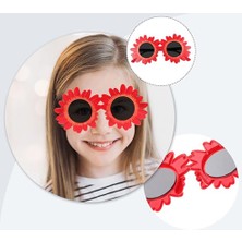 BT Teknik Teknik Kırmızı Renk Papatya Şekilli Parti Gözlüğü 18X10CM 96584512