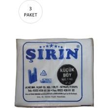 Şirin Beyaz Kalın Atlet Poşet Küçük Boy 25X45 cm 1 kg 3 Paket (Takriben 330 Adet)