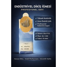 Dotec 100 Adet 26/230 Overlok Iğnesi – Sanayi Tipi Dikiş Makinelerine Uyumlu