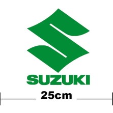 Mlh Store Suzuki Yazı ve S  Logo Yazı Sticker Etiket Tek Renk
