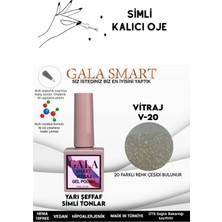 Gala Smart  Yarı Şeffaf Simli Vıtraj Kalıcı Oje 10 ml  Oje Kodu: Vıtraj 20