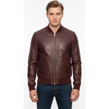 Paolo Framinco PF-048 Kuzu Derisi Bordo Içi Astarlı Deri Ceket