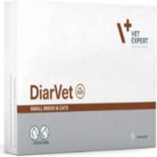 Vet Expert Diarvet Kedi ve Küçük Irk Köpek | Ishal Önleyici ve Sindirim Düzenleyici Twist Off Kapsül