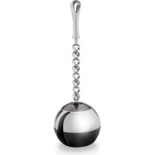 UltraMint Krom Tombul Tuvalet Fırçası, Şık ve Hijyenik Banyo Aksesuarı