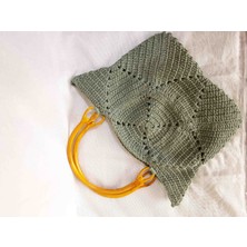 Lal Dizayn El Yapımı Motifli Ahşap Askı Omuz Çanta