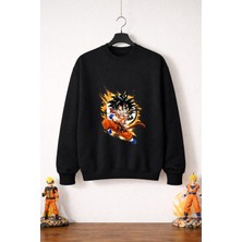 Petite Pati Dragon Ball Goku 4  Sweatshirt (3 Iplik %100 Pamuk)