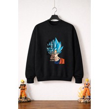Petite Pati Dragon Ball Goku 5  Sweatshirt (3 Iplik %100 Pamuk)