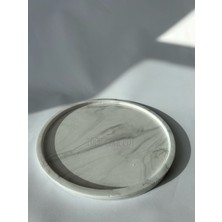 UltraMint Mermer Desenli Beton Tepsi, Şık ve Dayanıklı Dekoratif Ürün