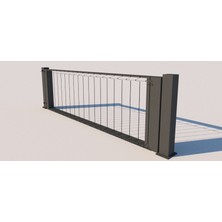 Dekorafence Panel Tel Çit Kapısı – Yaprak Menteşeli, Sürgü Kilitli Bahçe ve Alan Giriş Kapısı