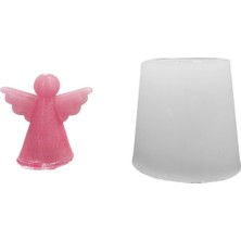 Tahtakale Toptancı Silikon 3D Sade Minimalist Melek Mum Kalıbı