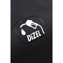 Mlh Store Diesel Oto Yakıt Depo Yakıt Kapağı Özel Yeni Sticker 12 cm