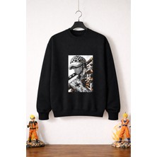 Petite Pati One Piece Trafalgar Law Sweatshirt (3 Iplik %100 Pamuk)