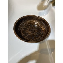 UltraMint El Işçiliği Bakır Hamam Tası, Işlemeli ve Motifli Kurna Tası