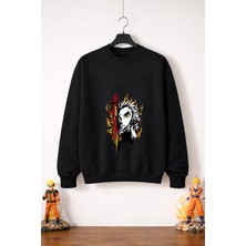 Petite Pati Demon Slayer Kyojuro Sweatshirt (3 Iplik %100 Pamuk)