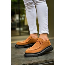 Zapatos CH2404 Castle Erkek Günlük Bağcıklı Süet Klasik Ayakkabı Sst - Taba