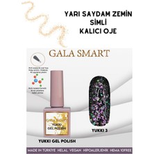 Gala Smart Yarı Şeffaf Zemin Simli Kalıcı Ojeler No: 3