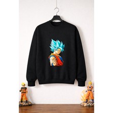 Petite Pati Dragon Ball Goku 8  Sweatshirt (3 Iplik %100 Pamuk)